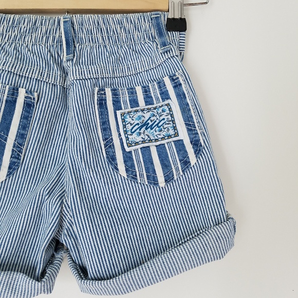 Vintage Chic blue and white stripe shorts - Picture 5 of 6